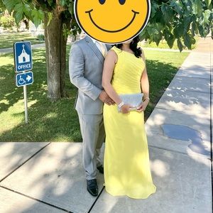 Yellow bridesmaids dress